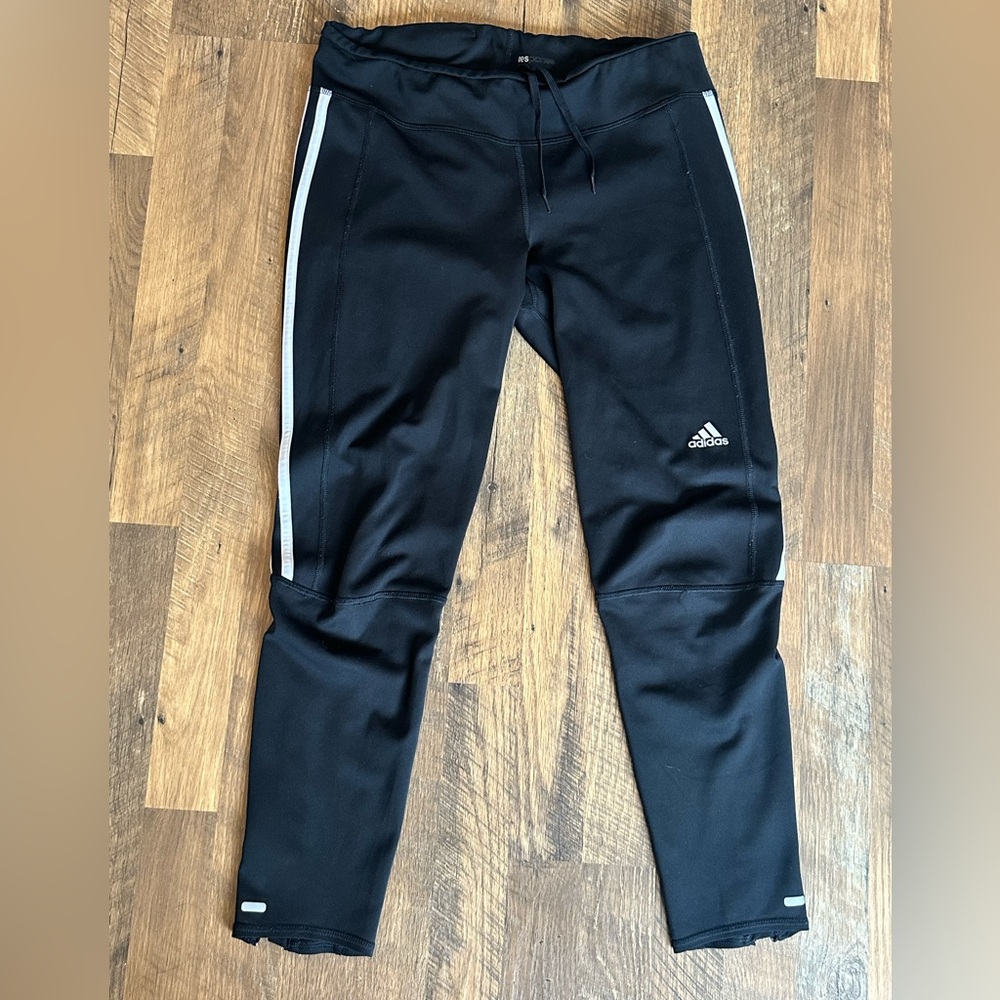 Adidas Climate Response Cropped Zipper Legging- Size Medium